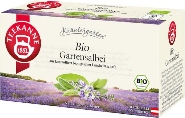 Teekanne Kräutergarten Bio Gartensalbei, Teebeutel im Kuvert
