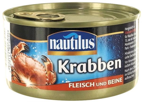 Nautilus Krabben, Fleisch und Beine