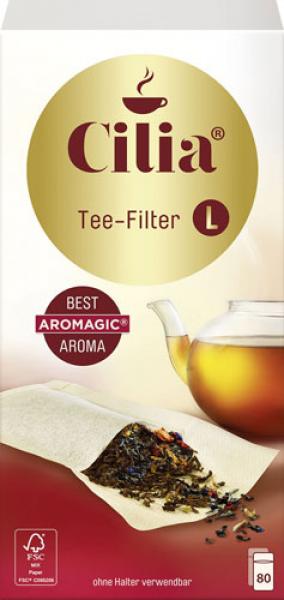 Cilia Teefilter Größe L, halterlos, für Kannen-Zubereitung
