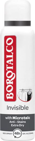 Borotalco Invisible, 48h Deo Spray mit Mikrotalk, 0 % Alkohol, Anti-Transpirant/Anti-Perspirant