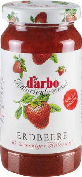 Darbo Kalorienbewusst Erdbeere, kalorienreduzierte Konfitüre