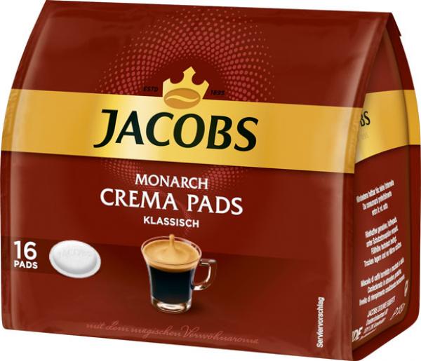Jacobs Monarch Crema Klassisch Kaffee-Pads, 16 Portionen