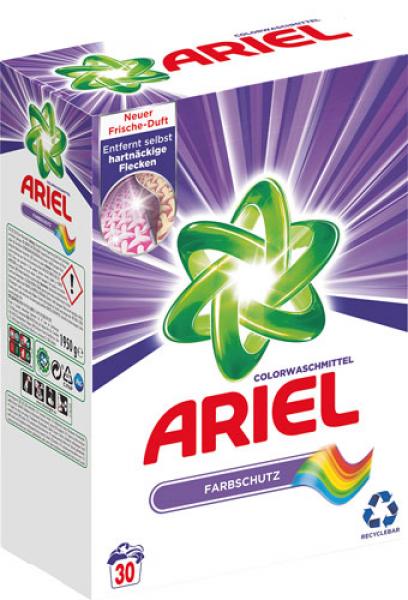 Ariel Farbschutz, Colorwaschmittel, Pulver 30 WG