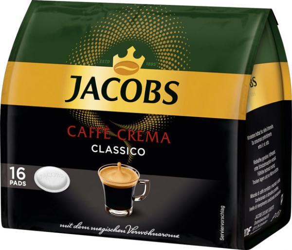 Jacobs Caffè Crema Classico Kaffee-Pads, 16 Portionen