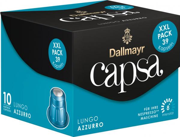 Dallmayr Capsa Lungo Azzurro 8 XXL, Nespresso-kompatibel, 39 Kaffeekapseln