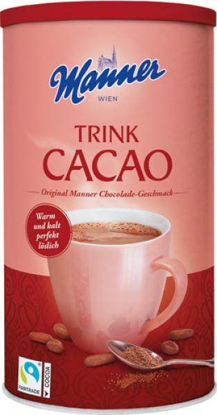 Manner Trink Cacao Fairtrade, 450 Gramm Dose