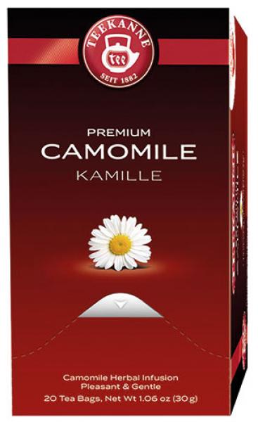Teekanne Premium Kamille, Kräutertee, Teebeutel im Kuvert, 2. Entnahmefach/displaytauglich