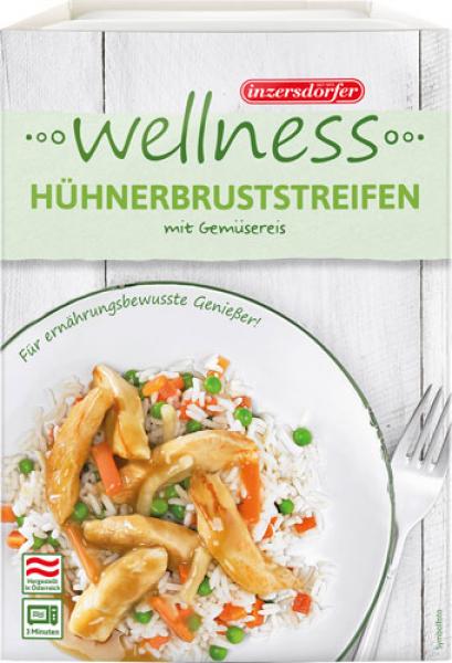 Inzersdorfer Wellness Hühnerbruststreifen mit Gemüsereis