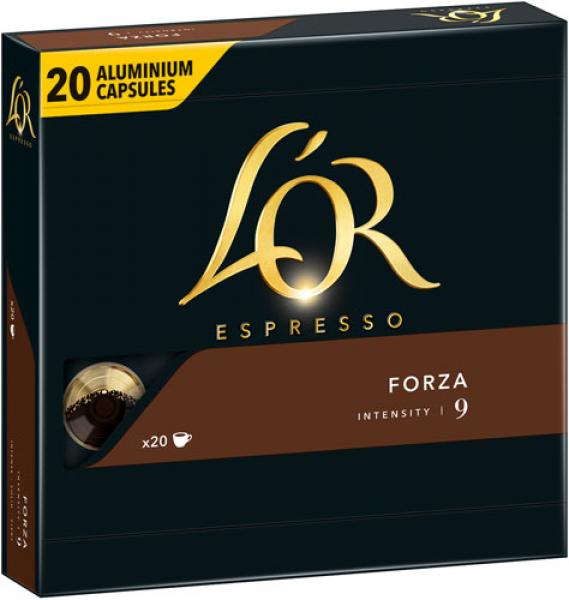 L'OR Espresso Forza 9 XL, Nespresso-kompatibel, 20 Kaffeekapseln