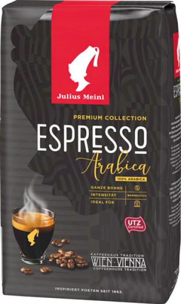 Julius Meinl Premium Collection Espresso Arabica UTZ, Ganze Bohne, 1kg Packung