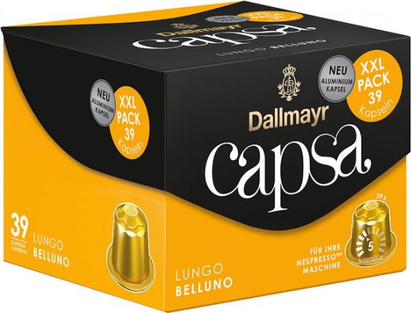 Dallmayr Capsa Lungo Belluno 5 XXL, Nespresso-kompatibel, 39 Kaffeekapseln
