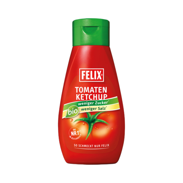 Felix Tomatenketchup BIO, weniger Zucker, weniger Salz, 435g