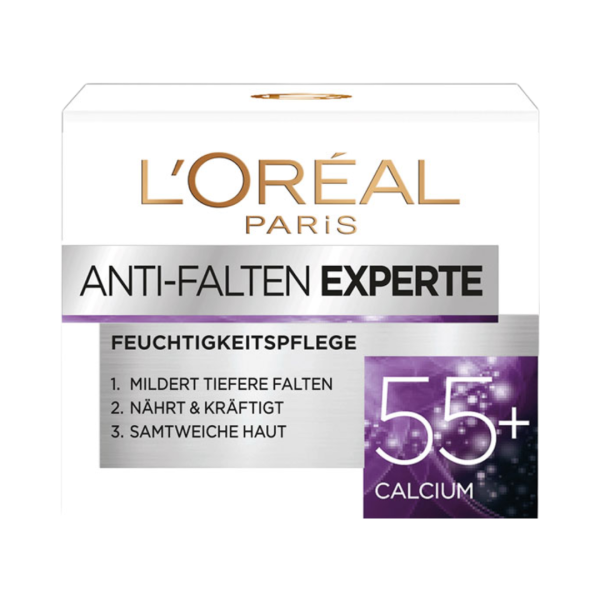 L oreal 55 plus Calcium Anti Falten Experte Feuchtigkeitspflege, 75 ml